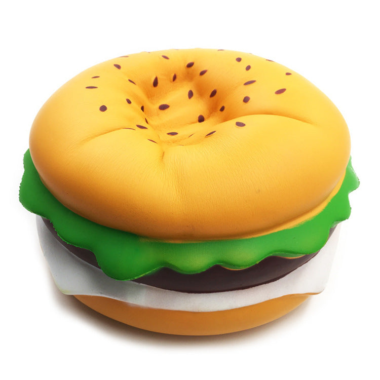 Jumbo Burger Squishy, Giant Sesame Burger 24 cm
