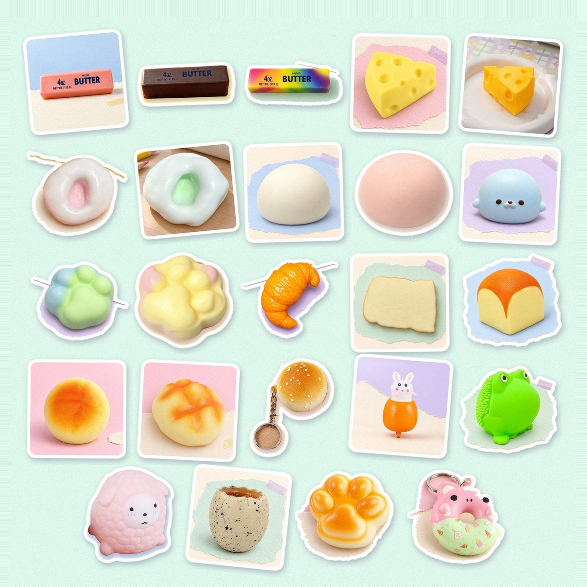 Calendario dell'avvento squishy: 24 squishy diversi per riempire il proprio calendario