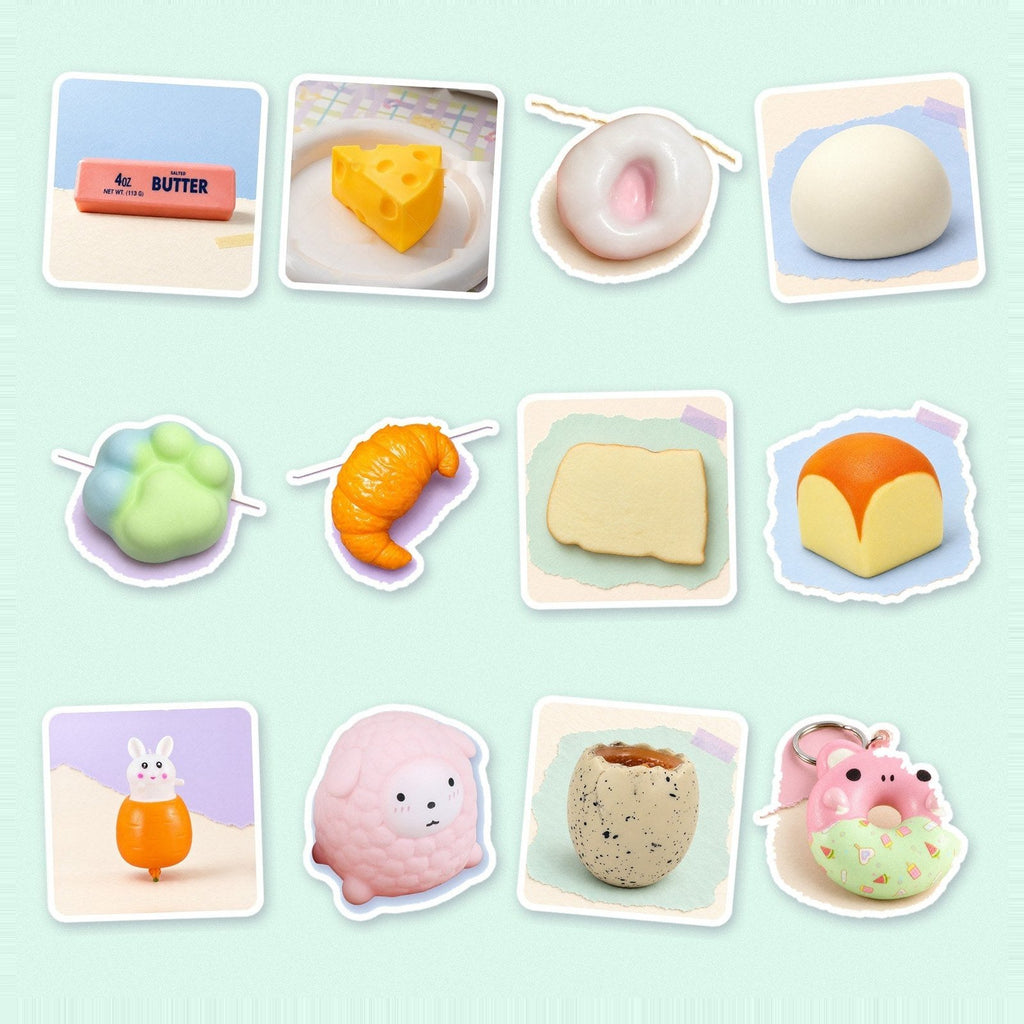 Calendrier de l'Avent squishy à remplir avec 12 squishies différents