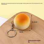 Squishy Keychain, Bread Bun Slow Rising, 4 or 7 cm