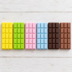 Chocolate Bar Squishy, Slow Rising 15.5 cm, all colors side by side