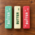 Christmas Butter Squishy, Crispy Stick in Gift Box, all colors side by side