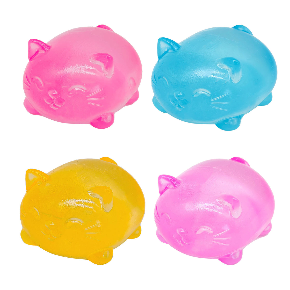 Squishy galaretkowy kotek, przezroczysty gniotek, squishy galaretka
