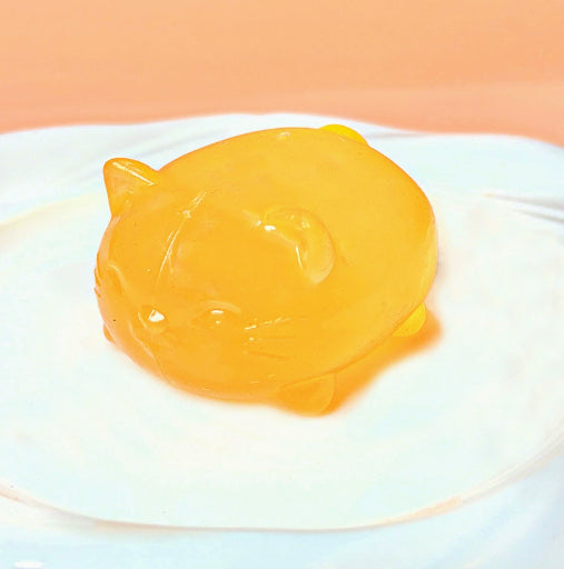 Jelly Cat Squishy, Clear Maltose