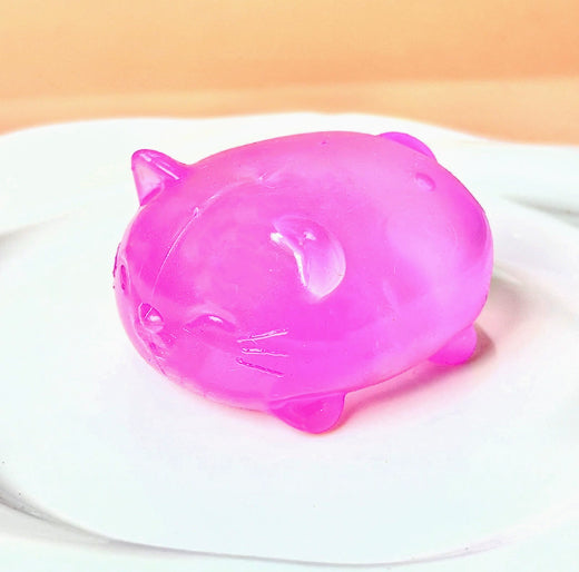 Jelly Cat Squishy, Clear Maltose