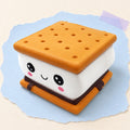 Cookie squishy jumbo – Jumbo Cookie Sandwich Squishy, Kawaii, product photo on pastel paper