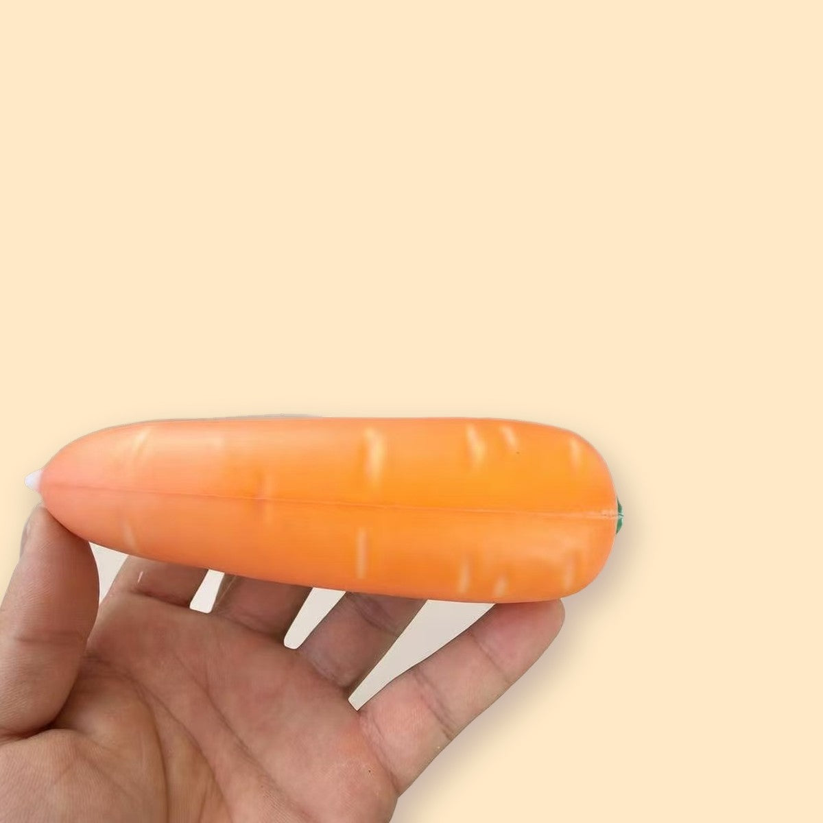 Squishy crunchy de zanahoria, verdura de PU crujiente