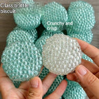 Crunchy Glasblasen Squishy, klar oder Mint