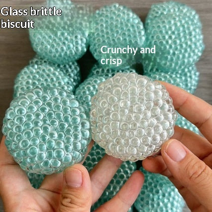 Crunchy Glass Bubble Squishy, Clear or Mint