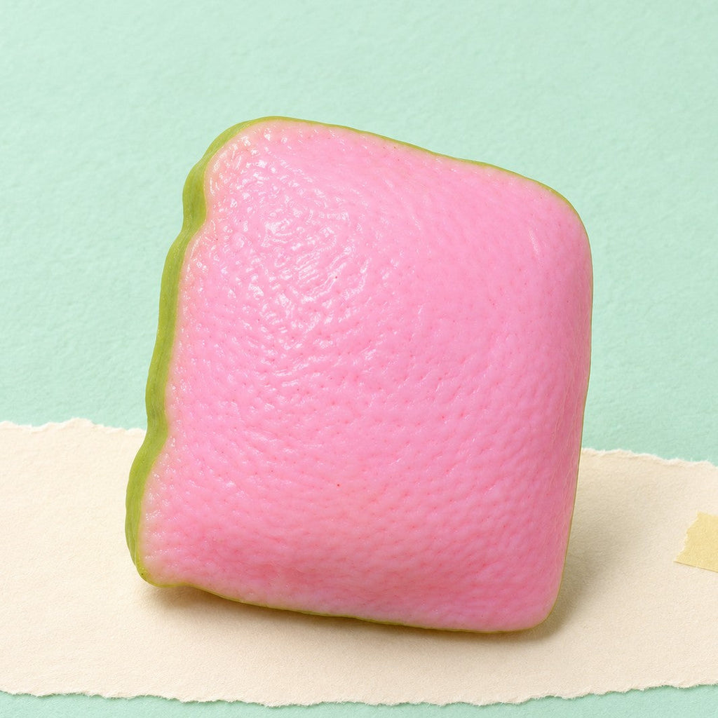 Crunchy Taba Squishy Collection, all 6: Crunchy Guava Squishy, Pink Slice