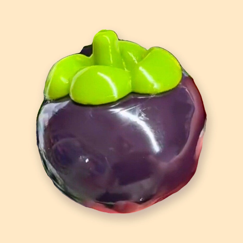 Handmade Crunchy Squishy Collection, 10 shapes: Crunchy Mangosteen Squishy, Handmade