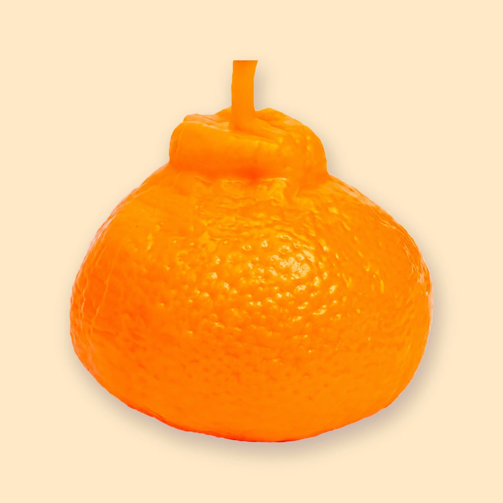 Crunchy Treats Squishy Set of 4: Crunchy Orange Squishy, Realistic Fruit