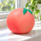 Peach squishy, on a sunny windowsill