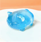 Squishy gelékat, klar og blank, gelé squishy