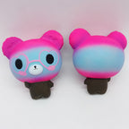 Bear Squishy with Heart Glasses, Slow Rising, 12 cm