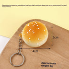 Squishy Keychain, Bread Bun Slow Rising, 4 or 7 cm
