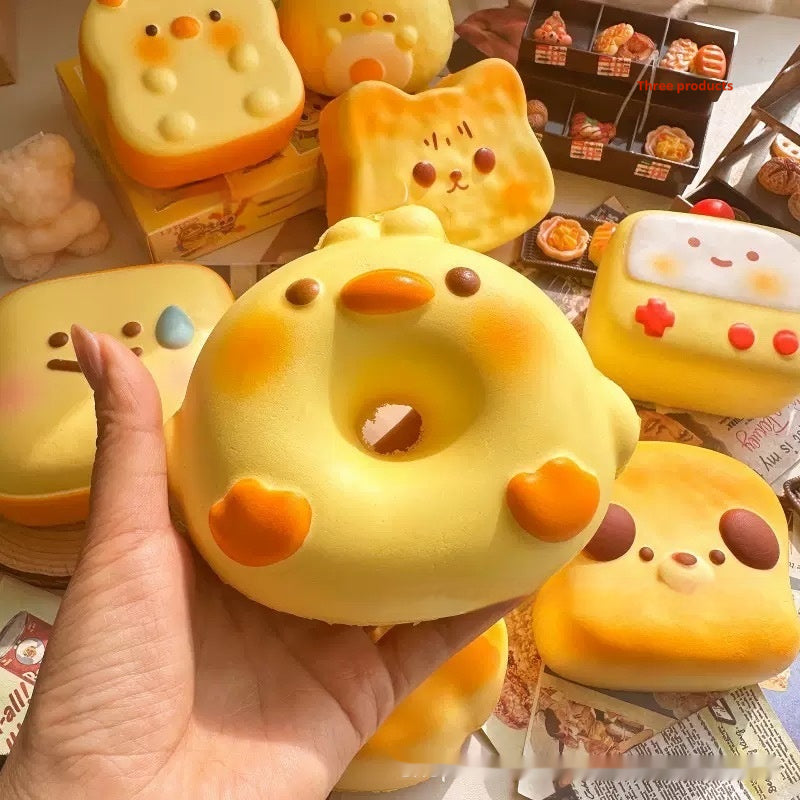Donut Squishy Pig or Duck, Swim Ring Bread