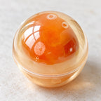 Egg Yolk Coconut Oil Squishy Ball, close-up of the surface and details
