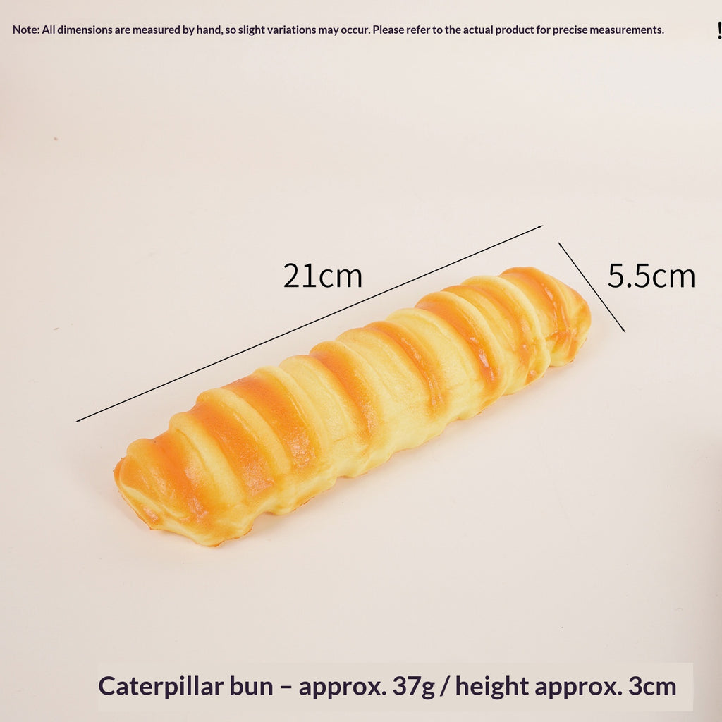 Caterpillar Bread Squishy, 15 or 21 cm