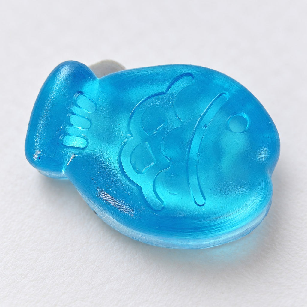Mini Jelly Fish Squishy, 6 cm (Blue), close-up of the surface and details