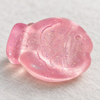 Mini Jelly Fish Squishy, 6 cm (Pink glitter), close-up of the glitter