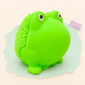 Squishy frø med bløde pigge tpr – Squishy frø med bløde pigge, TPR, 5 cm, produktbillede på pastelpapir