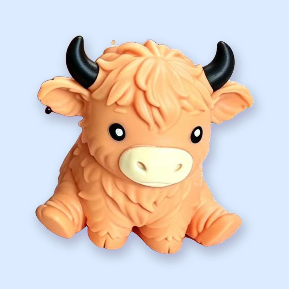 Highland Cow Squishy XXL aus weichem TPR, Jumbo Squishy