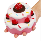 Jumbo Strawberry Cake Squishy, Slow Rising
