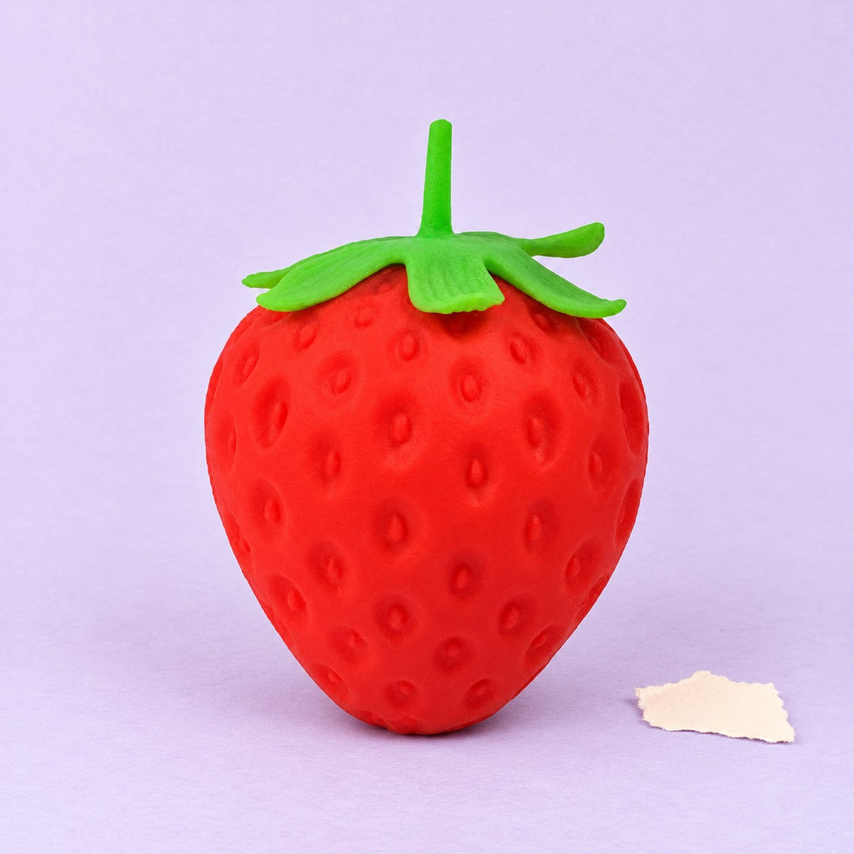 Giant strawberry squishy – Giant Strawberry Squishy, Jumbo Slow Rising, product photo on pastel paper