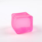 IJsblokje squishy 5 cm, sneeuwvlok, marmer of glitter, gelei squishy