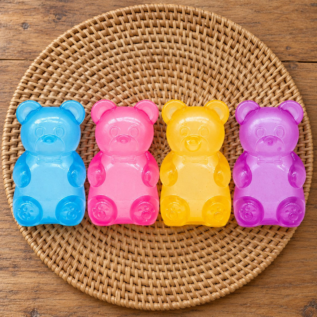 Gummy Bear Squishy, Slow Rising, all colors side by side