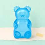 Gummy bear squishy slow rising (Blue), product photo on pastel paper