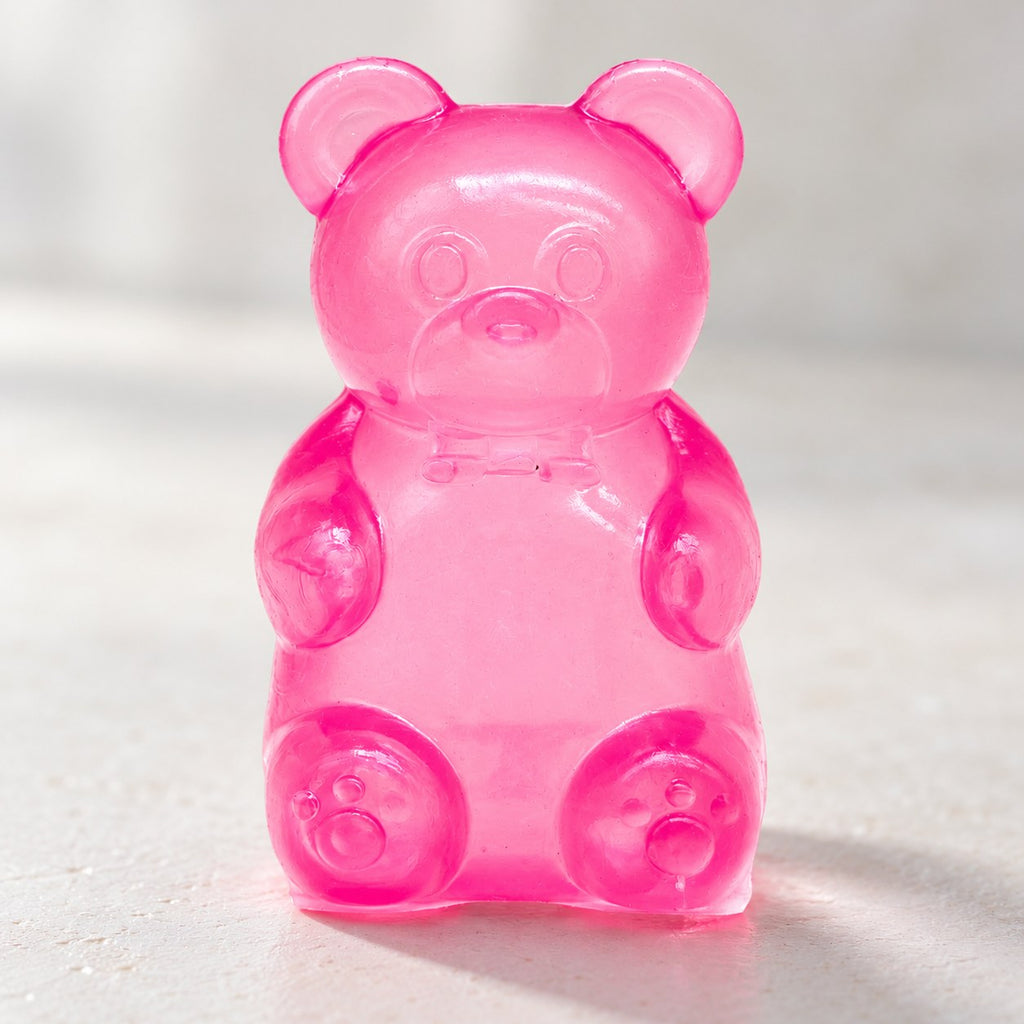 Gummy Bear Squishy, Slow Rising (pink), close-up of the surface and details