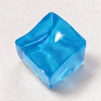 Mini Jelly Ice Cube Squishy, 2.5 cm (blue), close-up of the surface and details