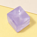 Ice cube squishy mini jelly – Mini Jelly Ice Cube Squishy, 2.5 cm (Purple), product photo on pastel paper