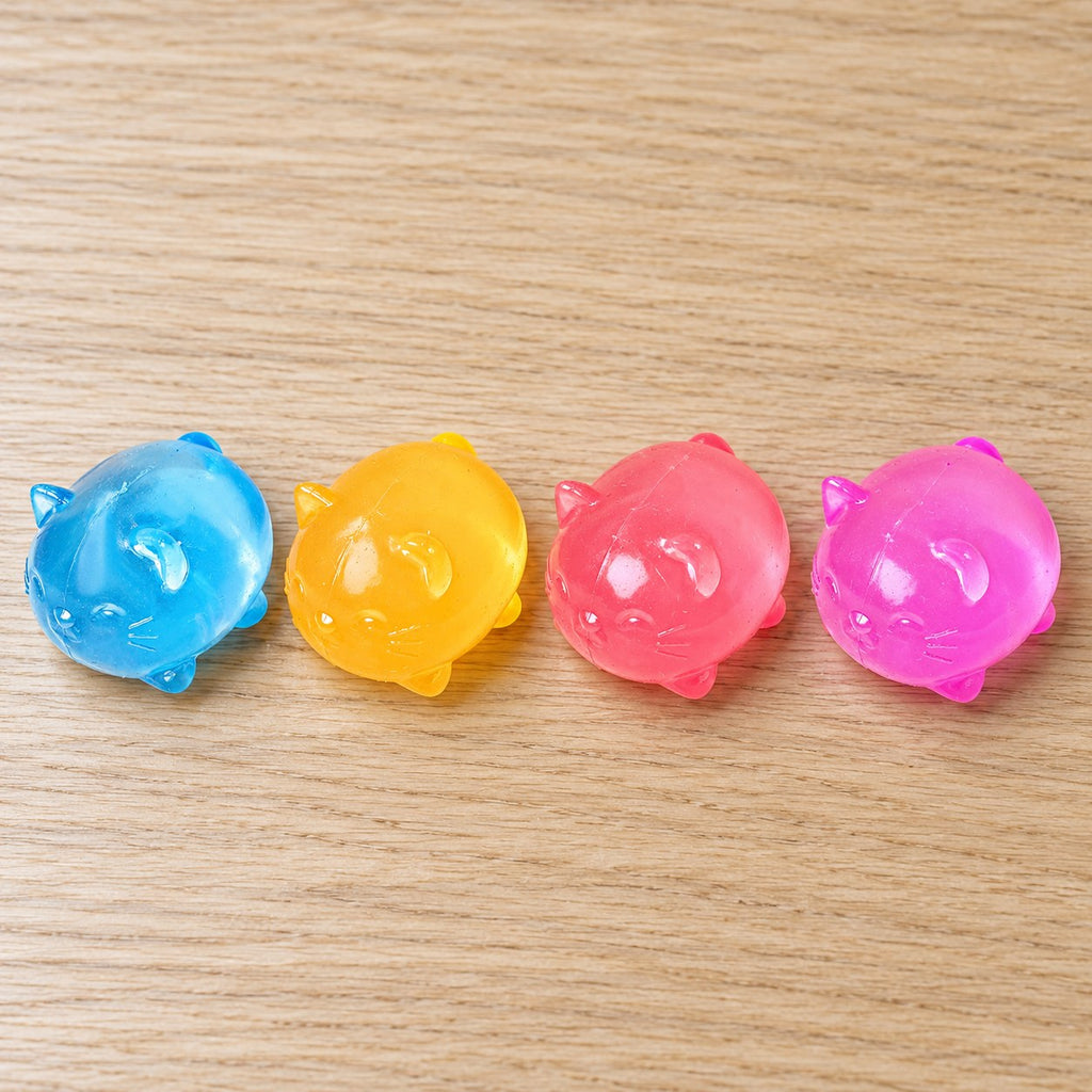Jelly cat squishy, all colors side by side
