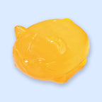 Jelly cat squishy set: yellow clear maltose cat