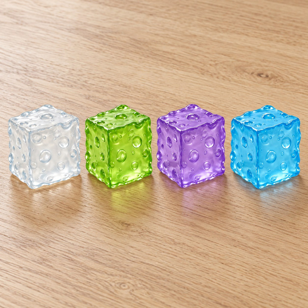Jumbo jelly cheese squishy, all colors side by side