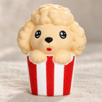 Jumbo Popcorn Puppy Squishy, Kawaii, close-up of the surface and details