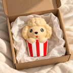 Dog squishy toys for kids, unboxed from a parcel with tissue paper