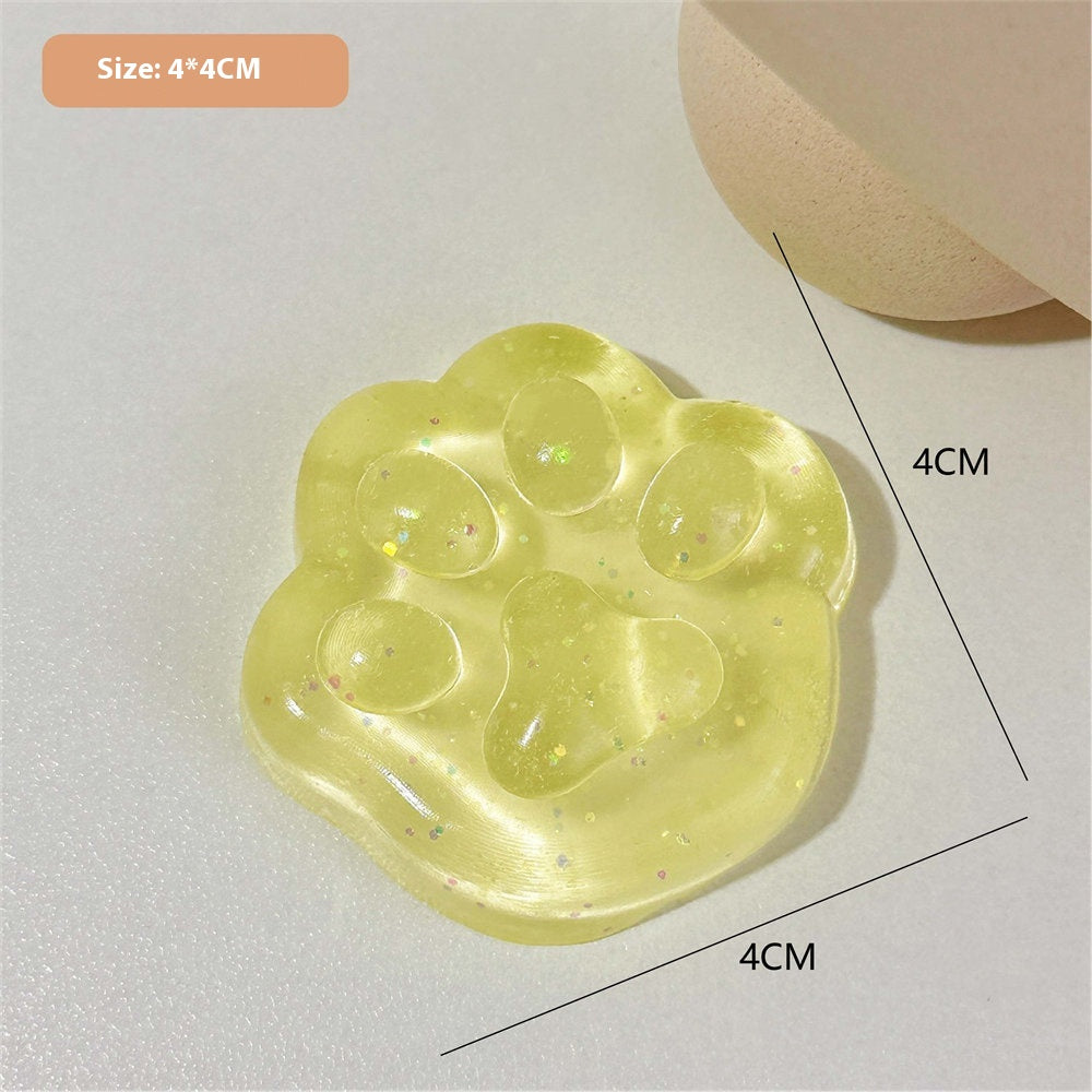 Mini Jelly Cat Paw Squishy, 4 cm