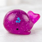 Mochi Squishy Whale with Glitter, close-up of the glitter