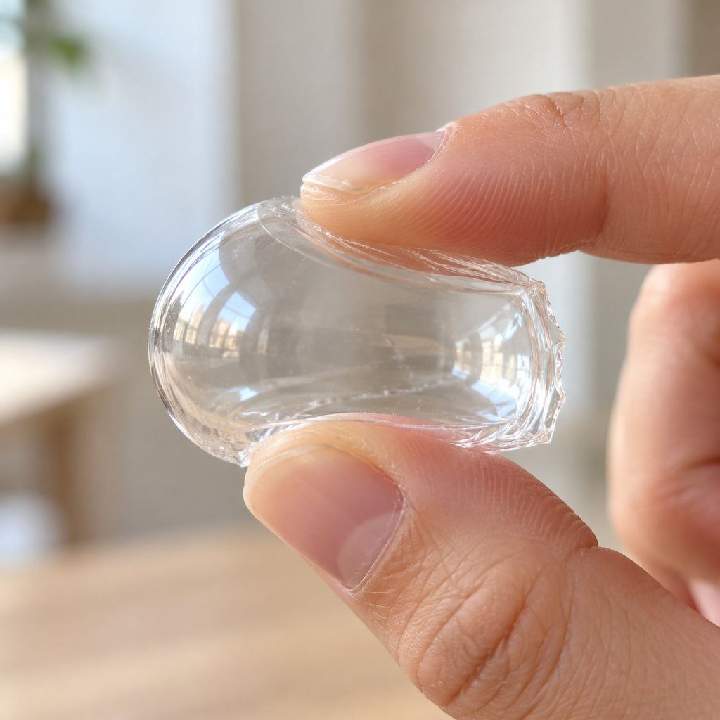 Nano tape for squishy bubbles, as a bubble squeezed between two fingers