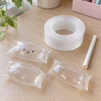 Nano tape for squishy bubbles, with finished bubbles next to the tape roll