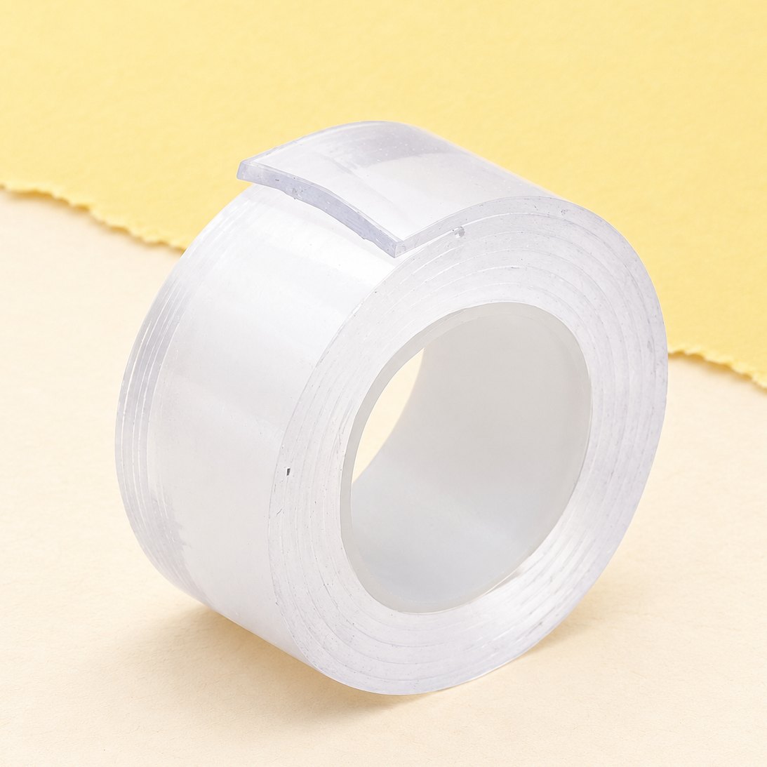 Nano tape squishy: doorzichtige tape van 3 cm breed voor squishy bubbels, op pastelkleurig papier