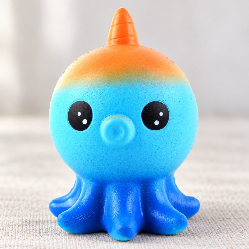Octopus Squishy, Slow Rising, close-up of the surface and details