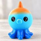 Octopus Squishy, Slow Rising, close-up of the surface and details