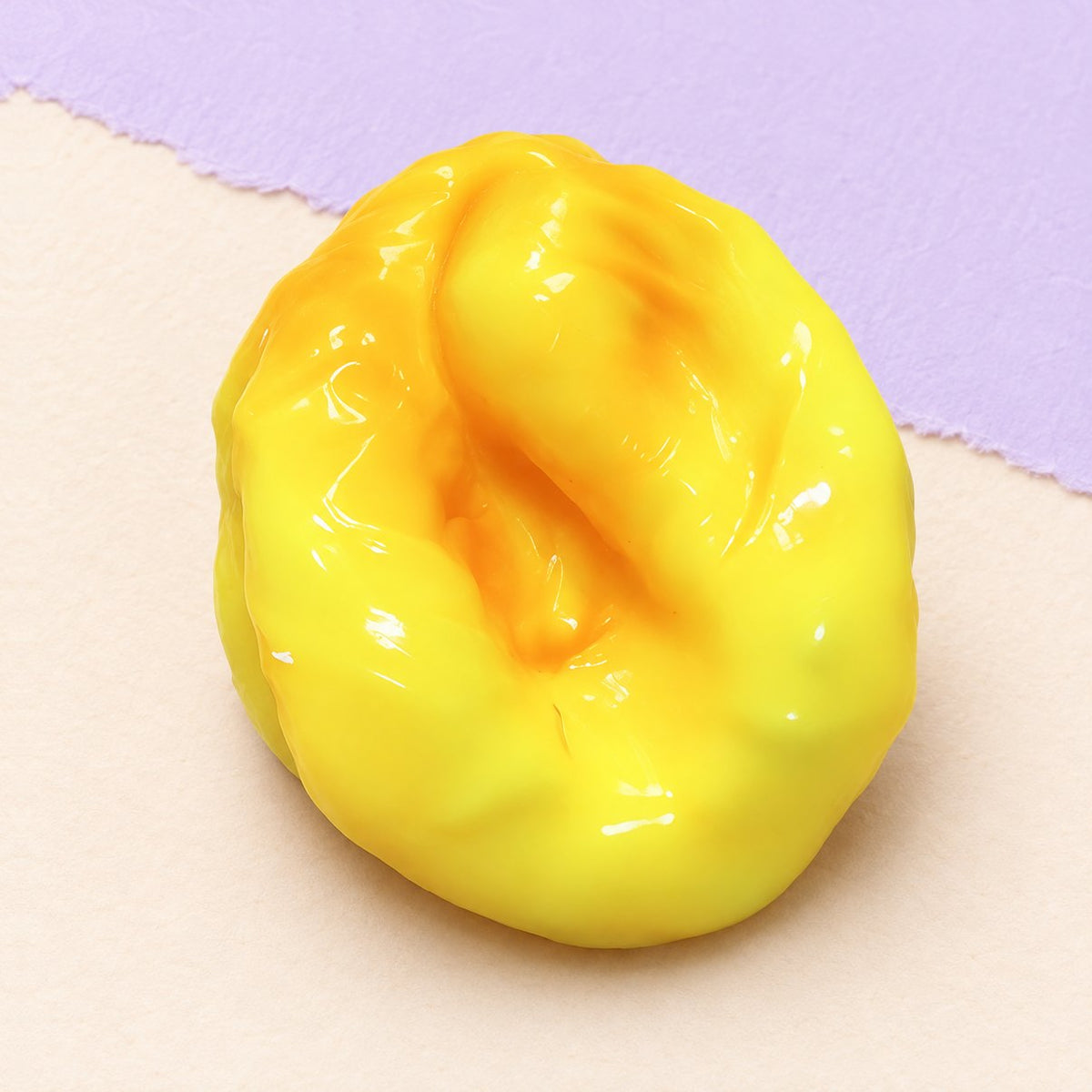 Handgemaakte oliebol squishy van gefrituurd deeg