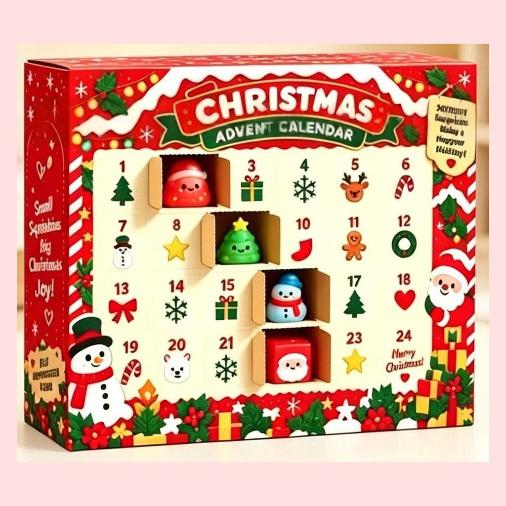 Squishy Advent Calendar with 24 Christmas Squishies
