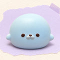 Seal squishy dumpling – Seal Dumpling Squishy, Slow Rising PU (Blue, bag), product photo on pastel paper